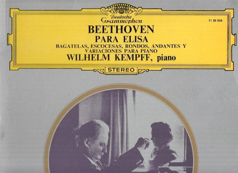 Disco/Vinilo-LP: Deutsche Grammophon: BEETHOVEN - PARA ELISA / Wilhelm Kempff