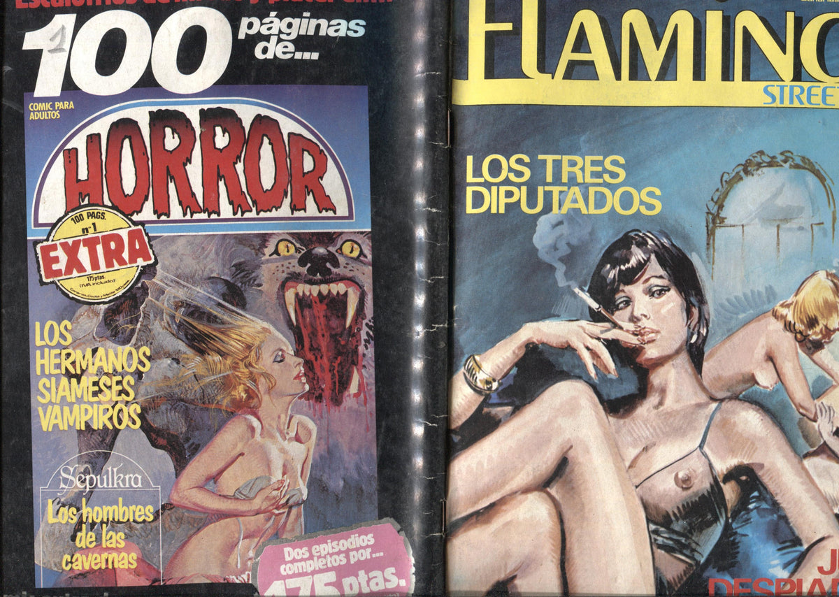 Flamingo street numero 30: (numerado 1 en trasera): Los tres diputados y Juego despiadado