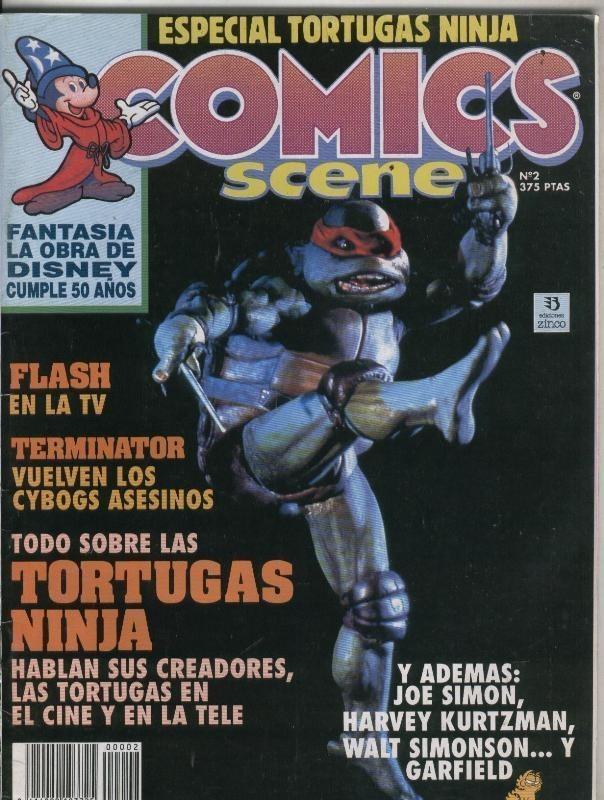 Ediciones Zinco: Comics Scene numero 02: Tortugas Ninja, Flash, Garfield, 