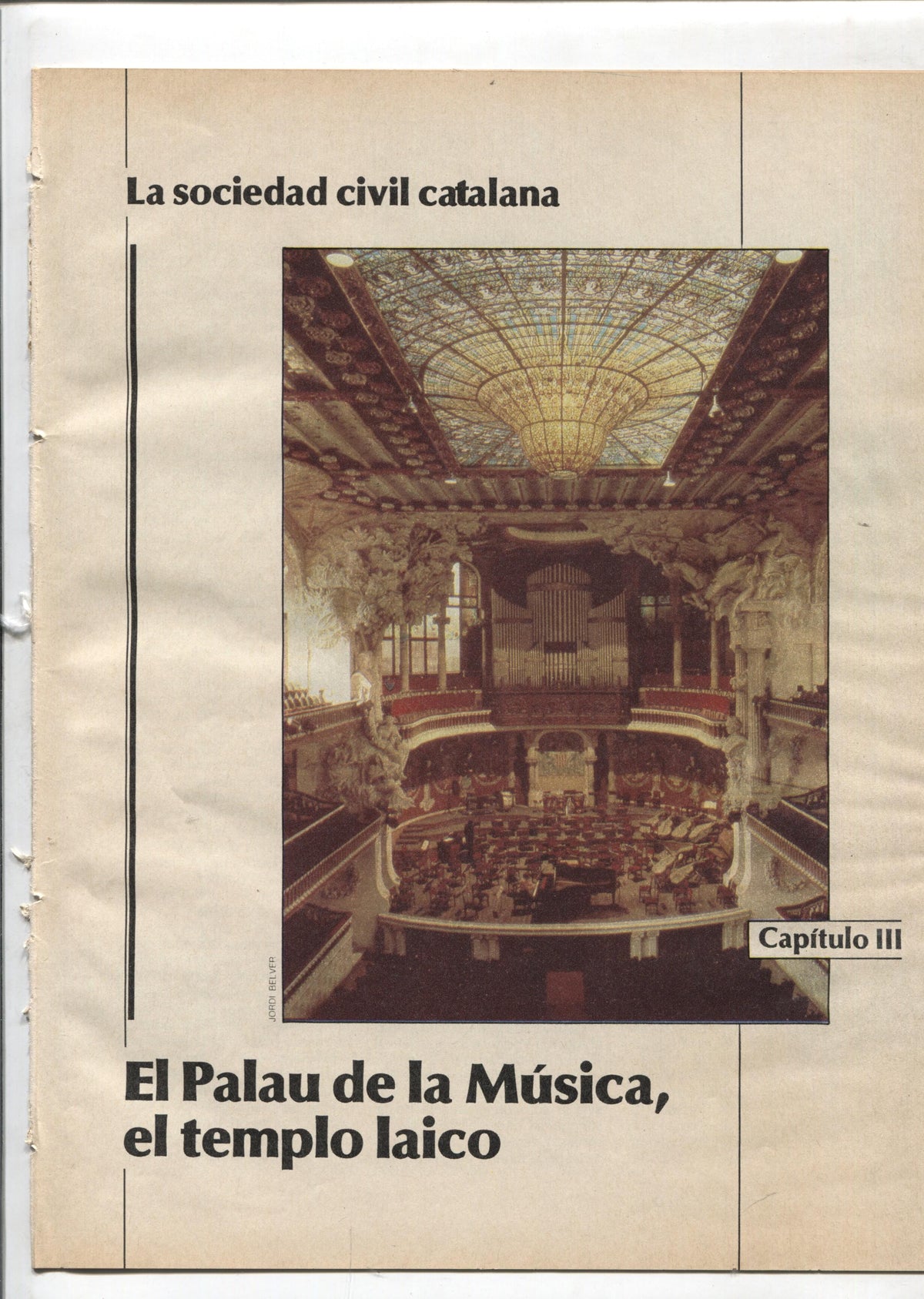 La Vanguardia: La sociedad civil catalana fasciculo 03: El Palau de la Musica, el templo laico