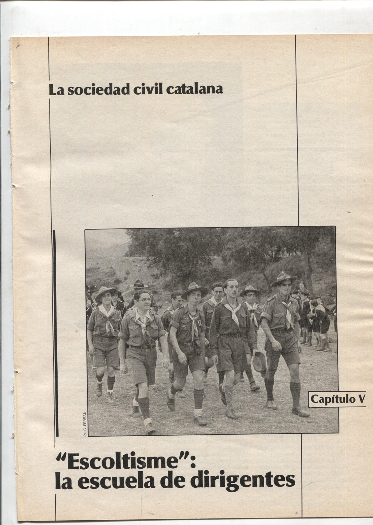La Vanguardia: La sociedad civil catalana fasciculo 05: Escoltisme, la escuela de dirigentes