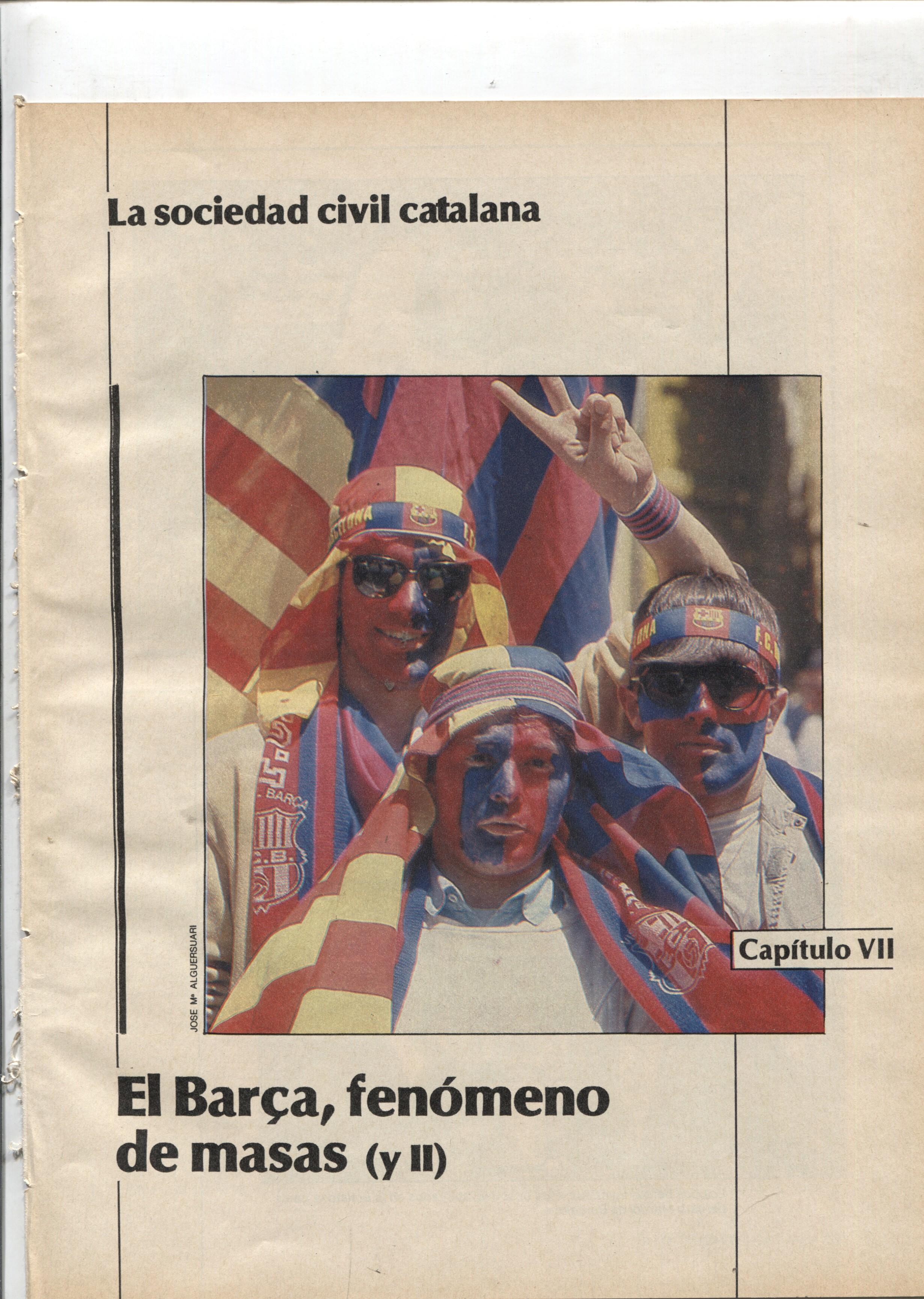 La Vanguardia: La sociedad civil catalana fasciculo 07: El Barça, fenomeno de masas (II)
