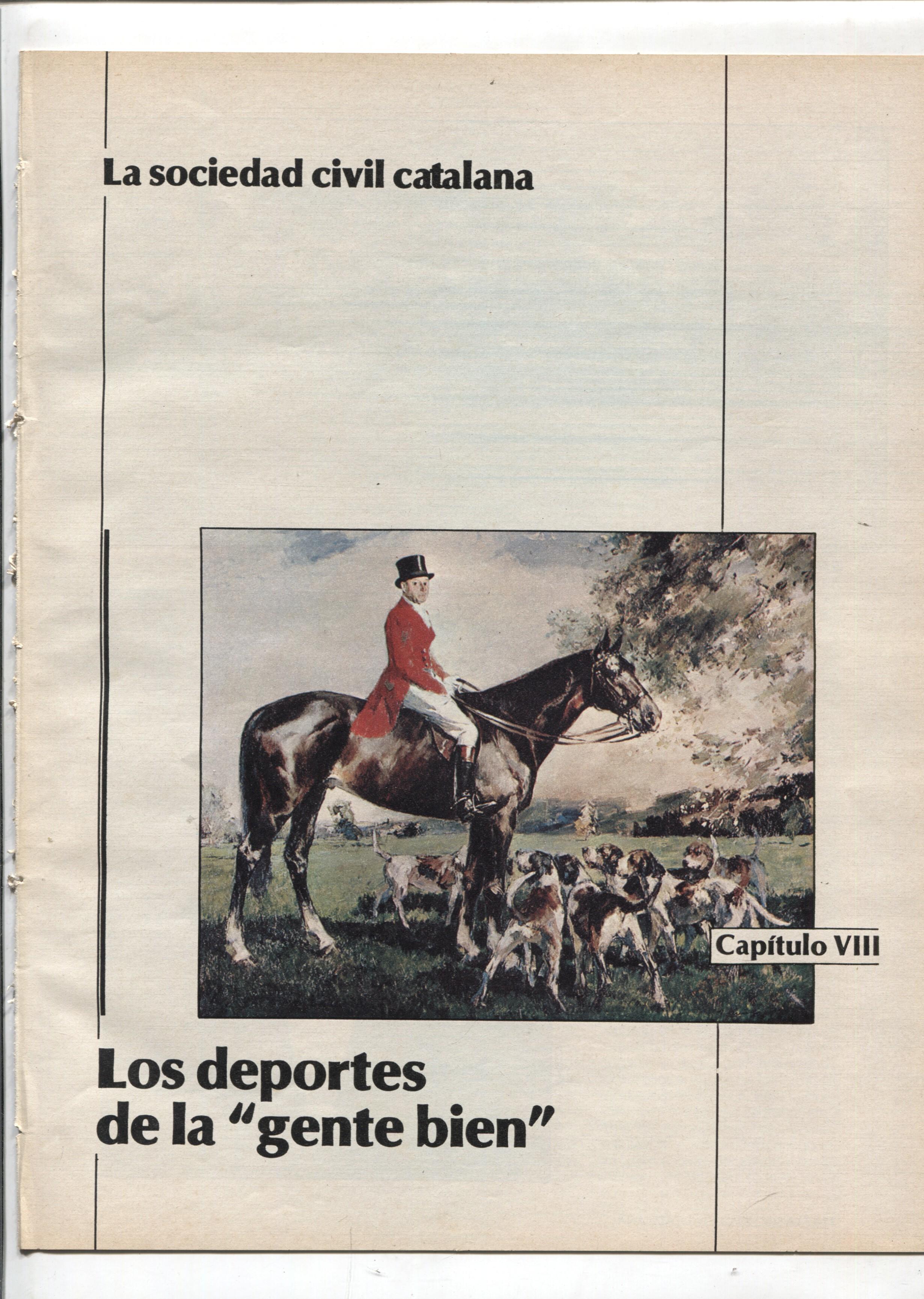 La Vanguardia: La sociedad civil catalana fasciculo 08: Los deportes de la gente bien