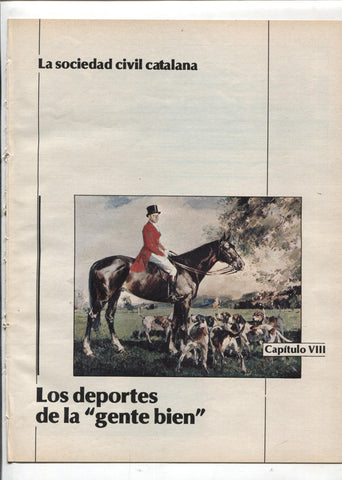 La Vanguardia: La sociedad civil catalana fasciculo 08: Los deportes de la gente bien