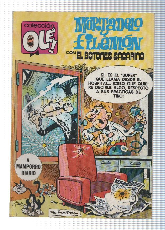 Coleccion Ole numero 194: Mortadelo y Filemon + El botones Sacarino: A mamporro diario