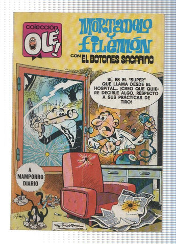 Coleccion Ole numero 194: Mortadelo y Filemon + El botones Sacarino: A mamporro diario