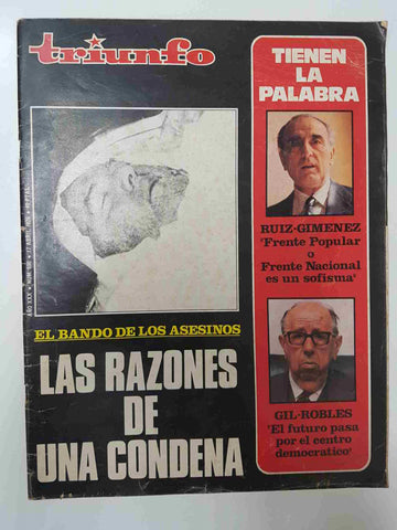 Revista Triunfo: num 690, 17 abril 1976, año XXX - El bando de los asesinos, Las razones de una condena