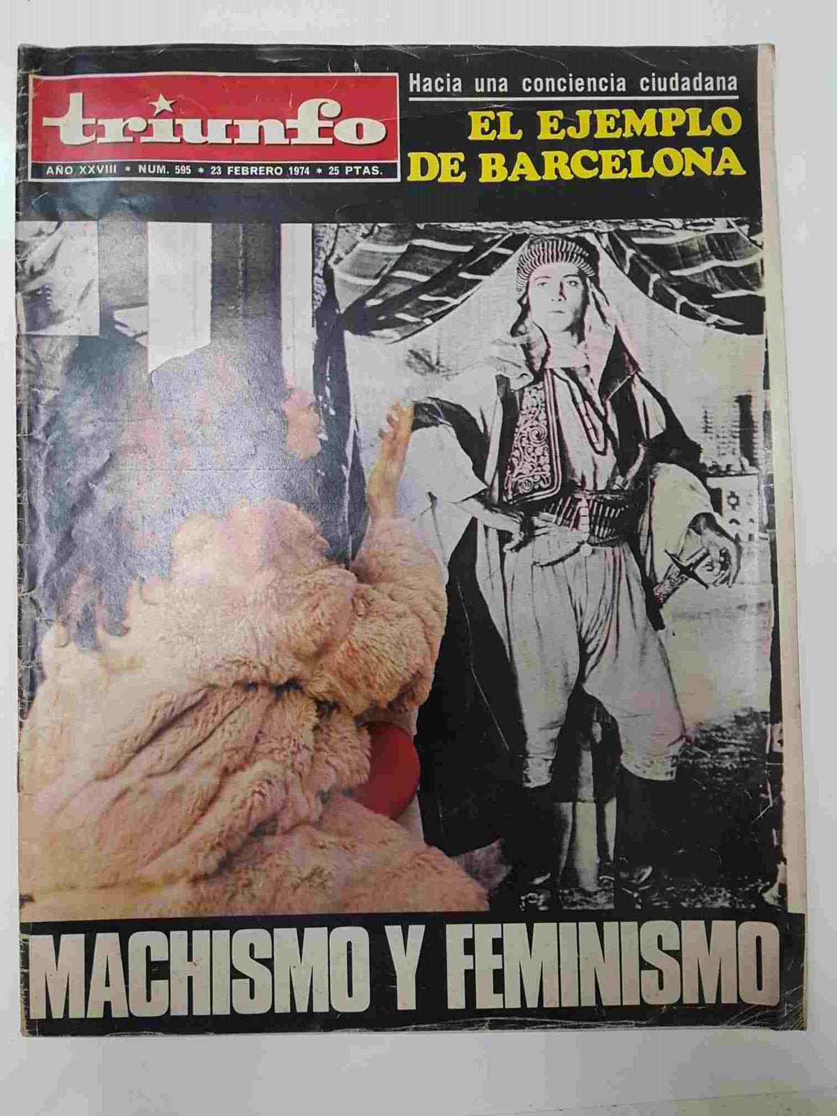 Revista Triunfo: num 595, 23 febrero 1974, año XVIII - Machismo y Feminismo. El ejemplo de Barcelona