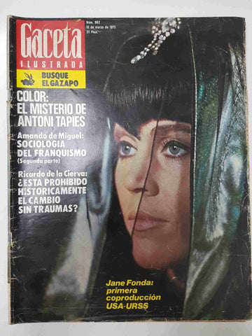 Revista Gaceta Ilustrada: num 962, 16 marzo de 1975 - Jane Fonda: primera coproduccion USA-URSS
