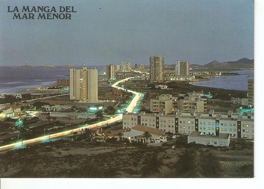 Postal 039396 : La Manga del Mar Menor (Murcia). Vista nocturna