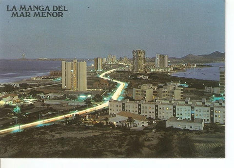 Postal 039396 : La Manga del Mar Menor (Murcia). Vista nocturna