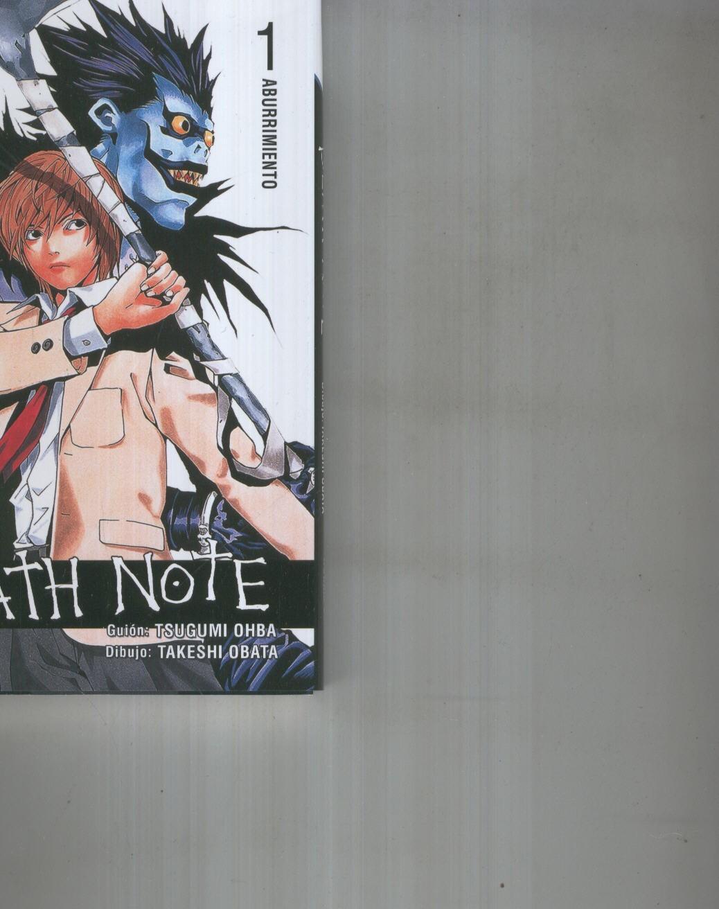 Manga: DEATH NOTE Vol.1  numero 01: ABURRIMIENTO