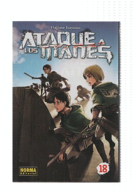 Manga: ATAQUE A LOS TITANES: Volumen 18 - Hajime Isayama (Norma 2016)