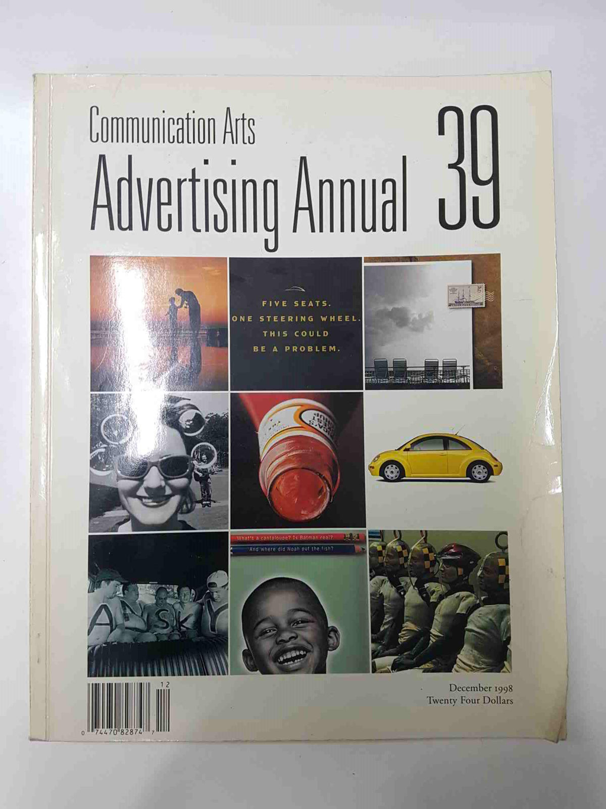 Libro Advertising Annual 39: Comunication Arts, december 1998. Volume 40, number 7. Textos en ingles