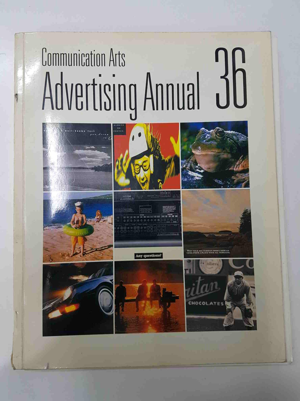 Libro Advertising Annual 36: Comunication Arts, december 1995. Volume 37, number 7. Textos en ingles