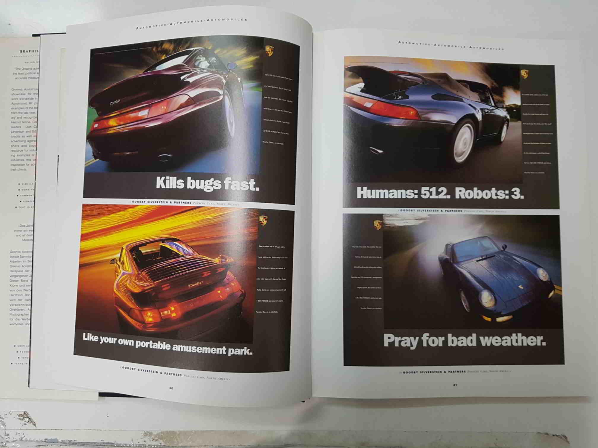 Libro: Graphis Advertising 97, edited by Martin Pedersen. Textos ingles, aleman, frances