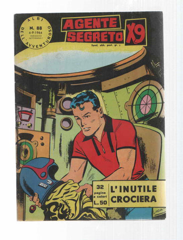 Comic Albi dell Avventuroso num 088: Agente Secreto X9 - Linutile crociera di Bob Lewis. Idioma: italiano