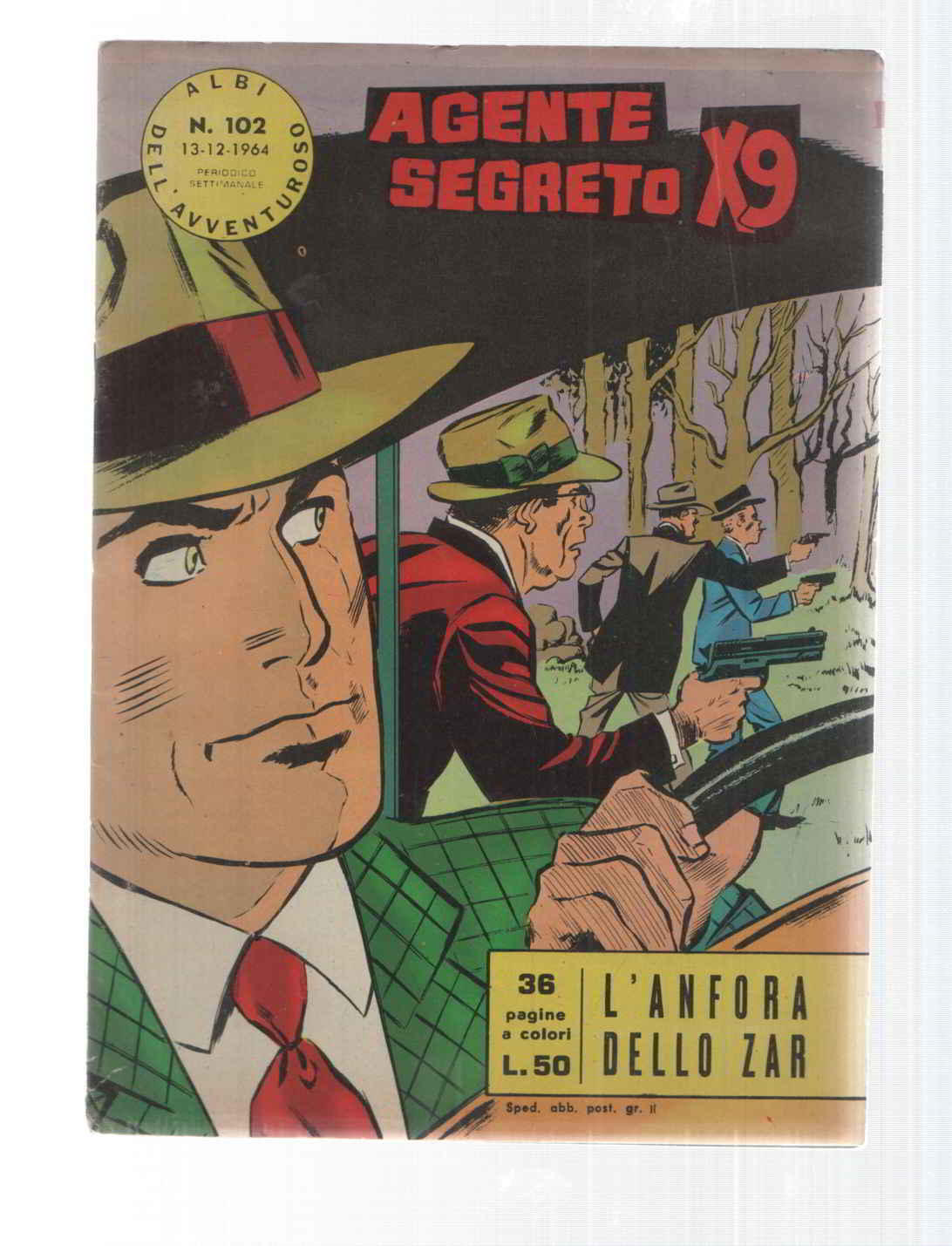 Comic Albi dell Avventuroso num 102: Agente Secreto X9 - Lanfora dello zar di Bob Lewis. Idioma: italiano