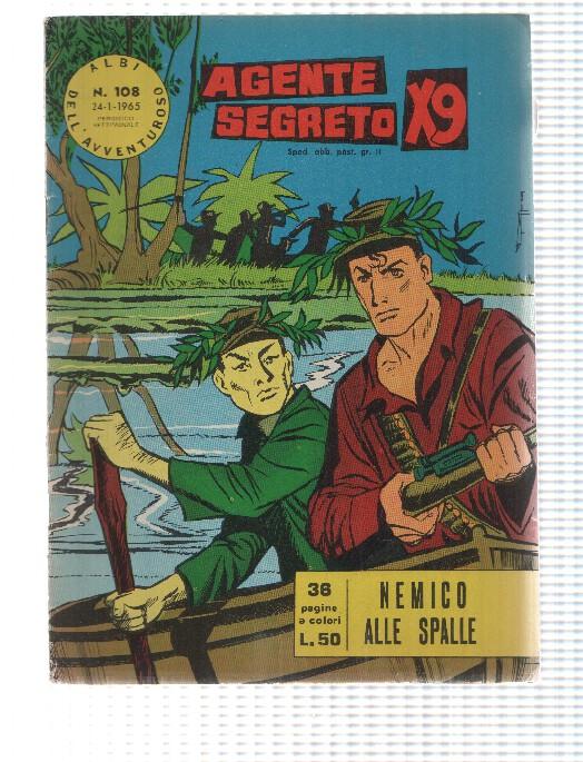 Comic Albi dell Avventuroso num 108: Agente Secreto X9 - Nemico alle spalle di Bob Lewis. Idioma: italiano