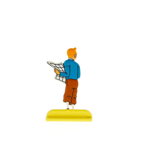 Silueta metalica Tintin au journal en Le Petit Vingtieme (ref. #29225)