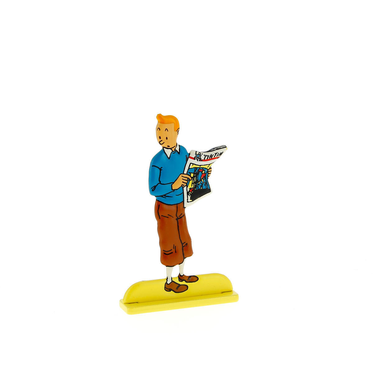 Silueta metalica Tintin au journal en Le Petit Vingtieme (ref. #29225)