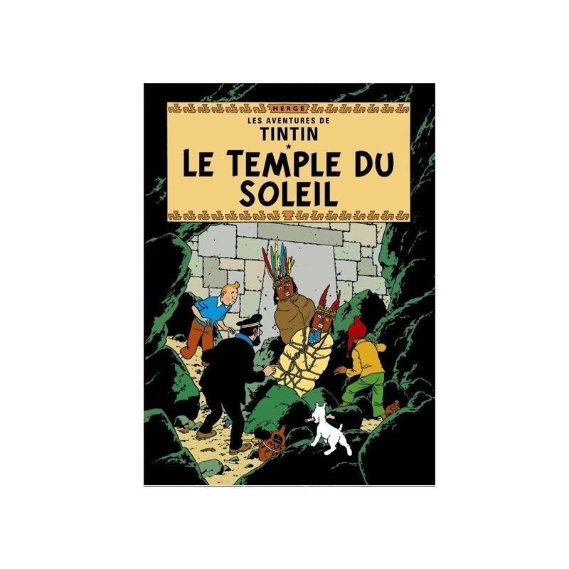 Postal (postcard) portada Tintin 'Le temple du soleil' - El templo del Sol (ref. #30082)