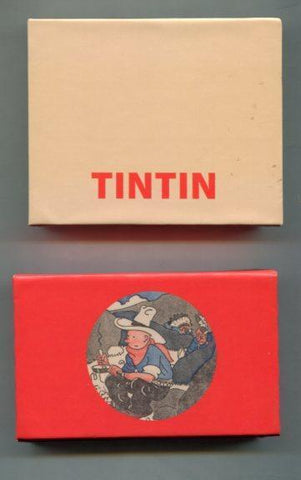 Caja estuche Tintin para cartas, posavasos o similares