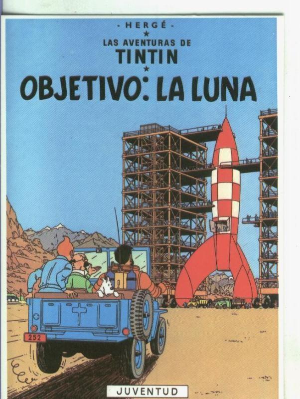 Postal numero 000274: Tintin: Objetivo: La luna