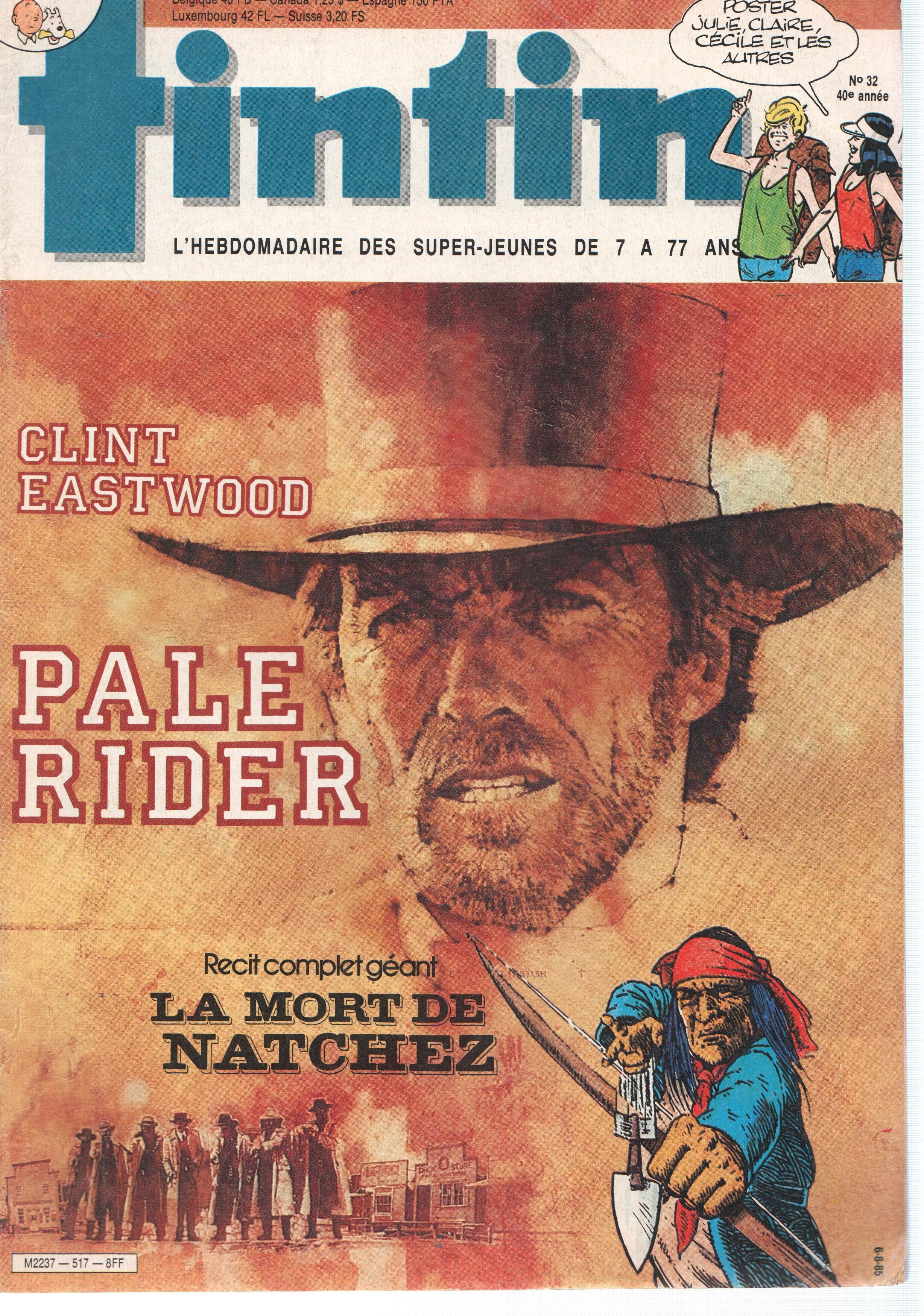 L,Hebdomadaire TINTIN, Numero 0032: 40 Anne, 06 Aout 1985