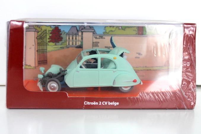 Figura/Figurine Tintin: CITROEN 2 CV BELGE de Las Joyas de la Castafiore (MOULINSART)