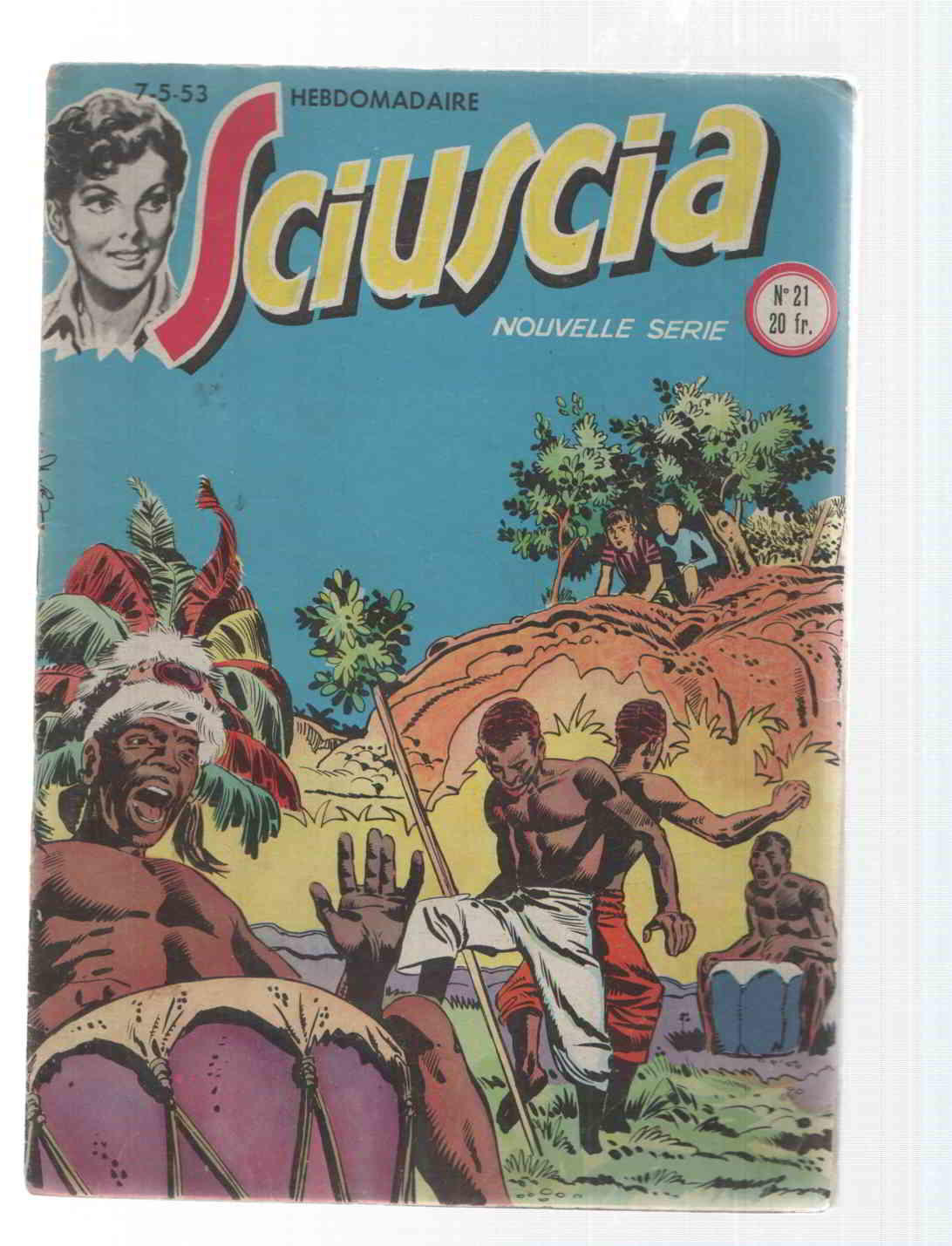 Comic: Sciuscia num 021, Nouvelle serie. Hebdomadaire - Capture mouvementee. Idioma: frances
