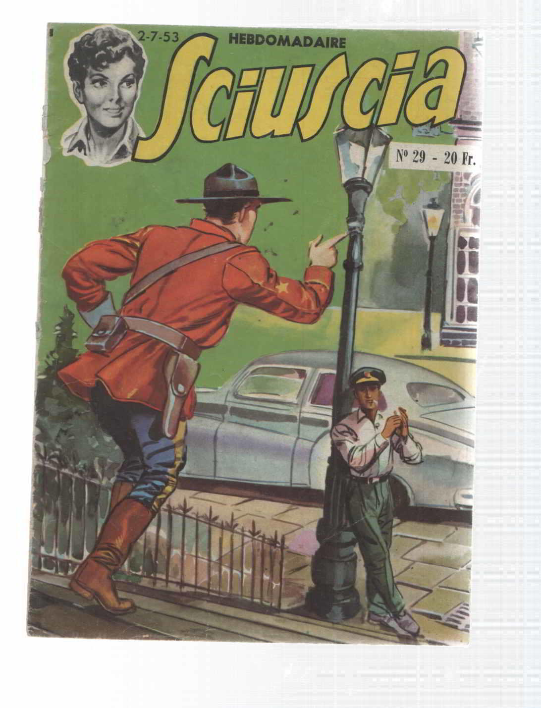 Comic: Sciuscia num 029, Nouvelle serie. Hebdomadaire - Enquete. Idioma: frances