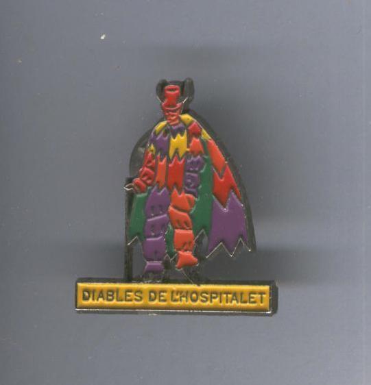 Pins metal: Diables de L,Hospitalet-Barcelona