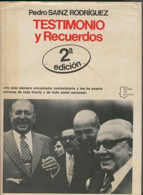 Espejo de España numero 41: Testimonio y recuerdos