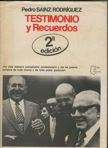 Espejo de España numero 41: Testimonio y recuerdos