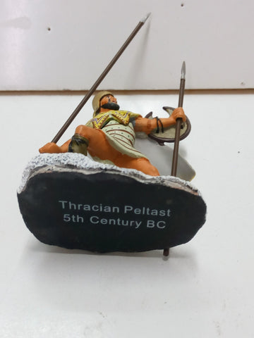 Figura metal de Thracian Peltast