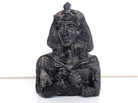 Figura Egipcia: BUSTO TUTANKHAMON, Manos Cruzadas (7cm alto)