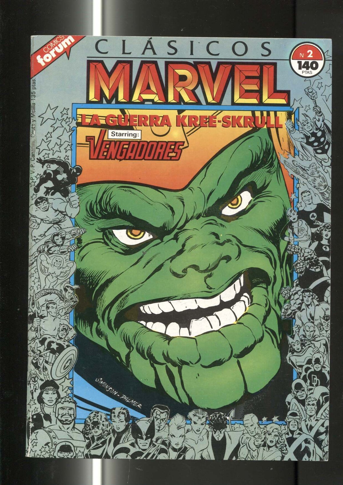 Clasicos Marvel numero 02: la guerra Kree-skrull (numerado 1 en trasera)