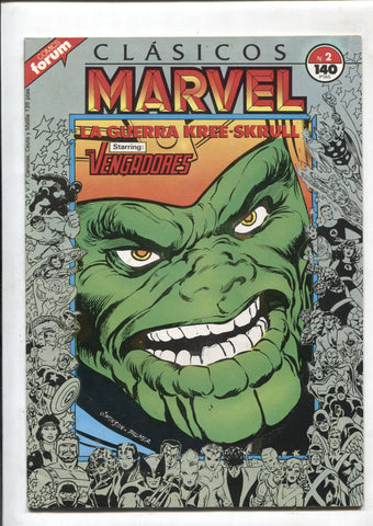 Clasicos Marvel numero 02: la guerra Kree-skrull (numerado 2 en trasera)