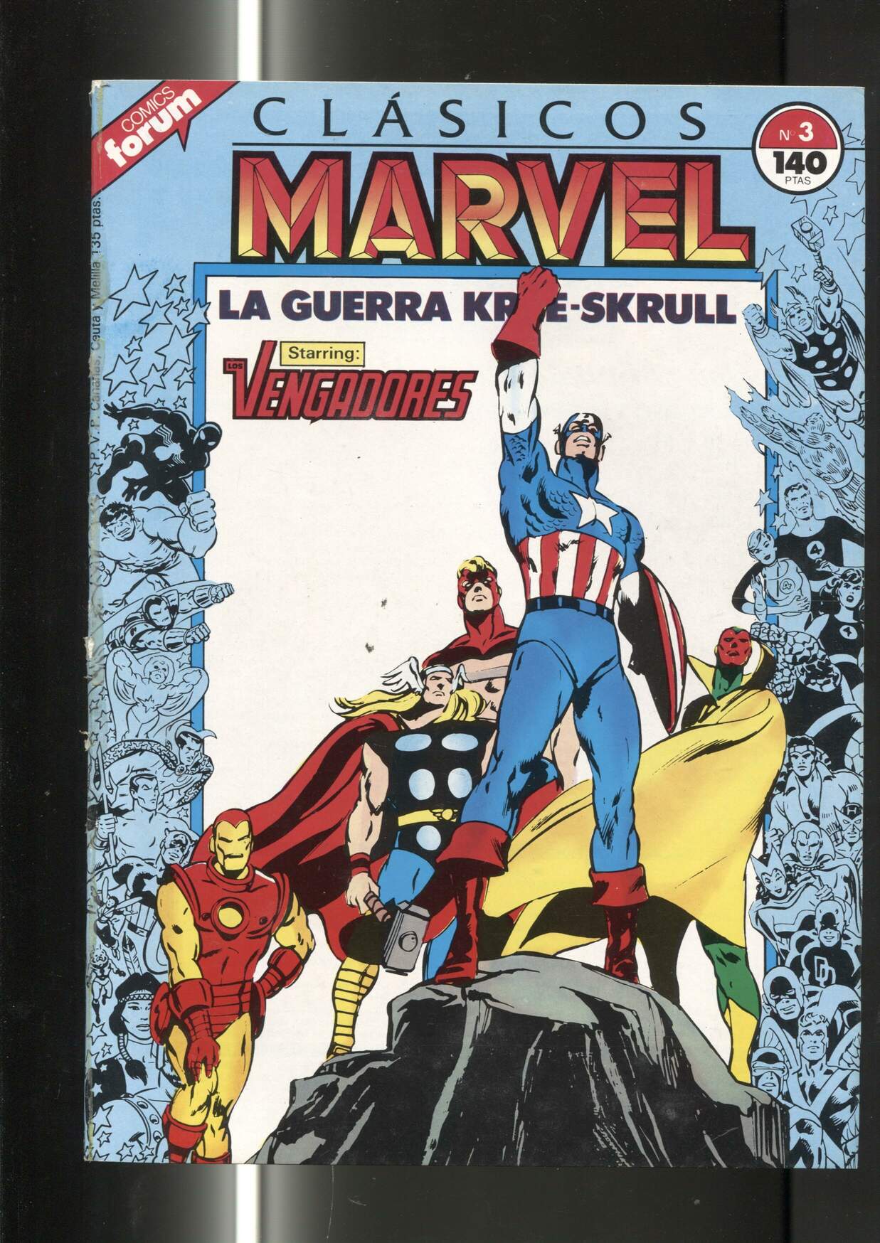 Clasicos Marvel numero 03: la guerra Kree-skrull (numerado 2 en trasera)