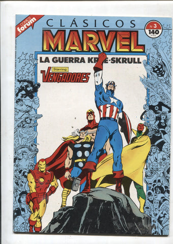 Clasicos Marvel numero 03: la guerra Kree-skrull (numerado 1 en trasera)