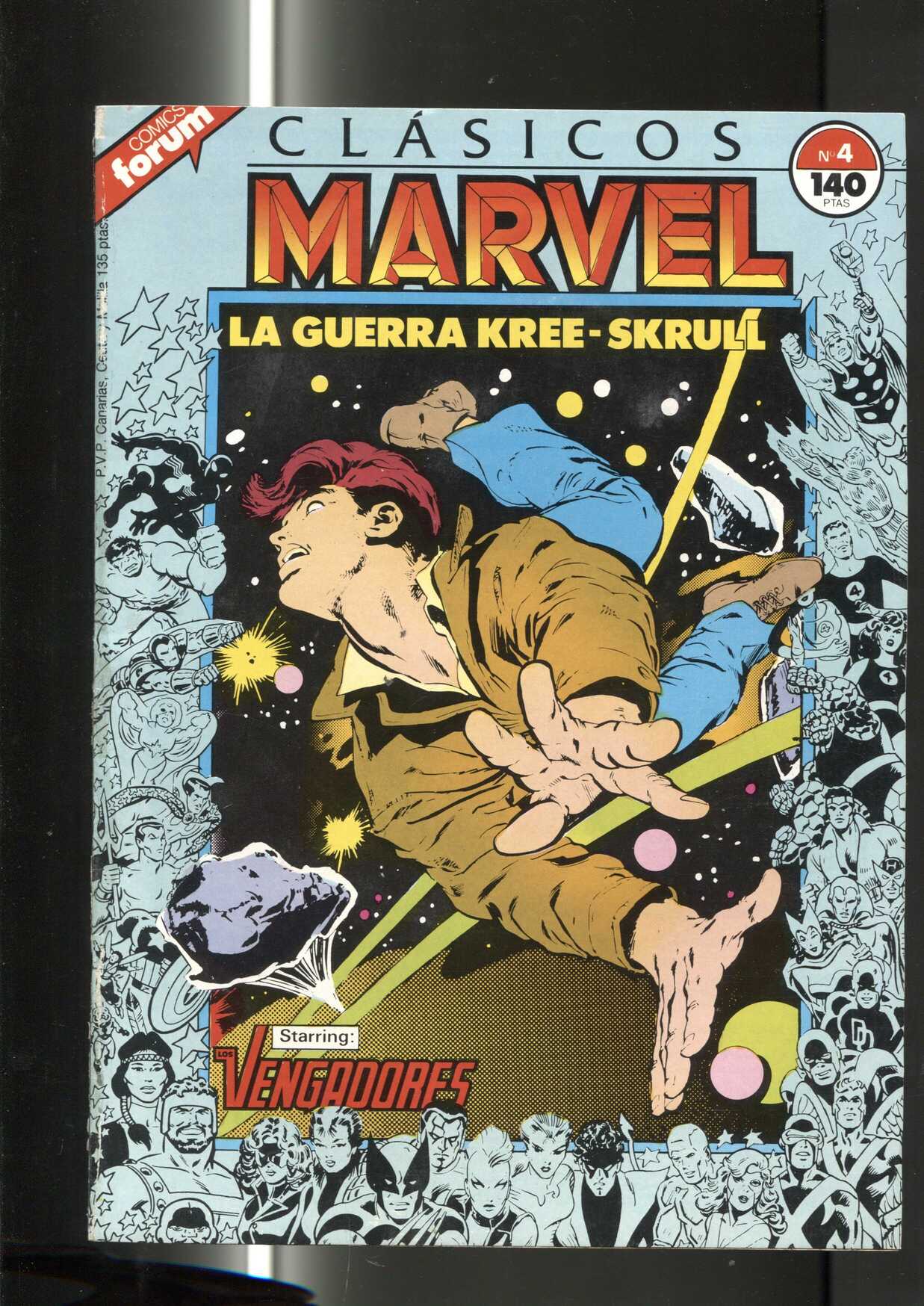Clasicos Marvel numero 04: la guerra Kree-skrull (numerado 1 en trasera)