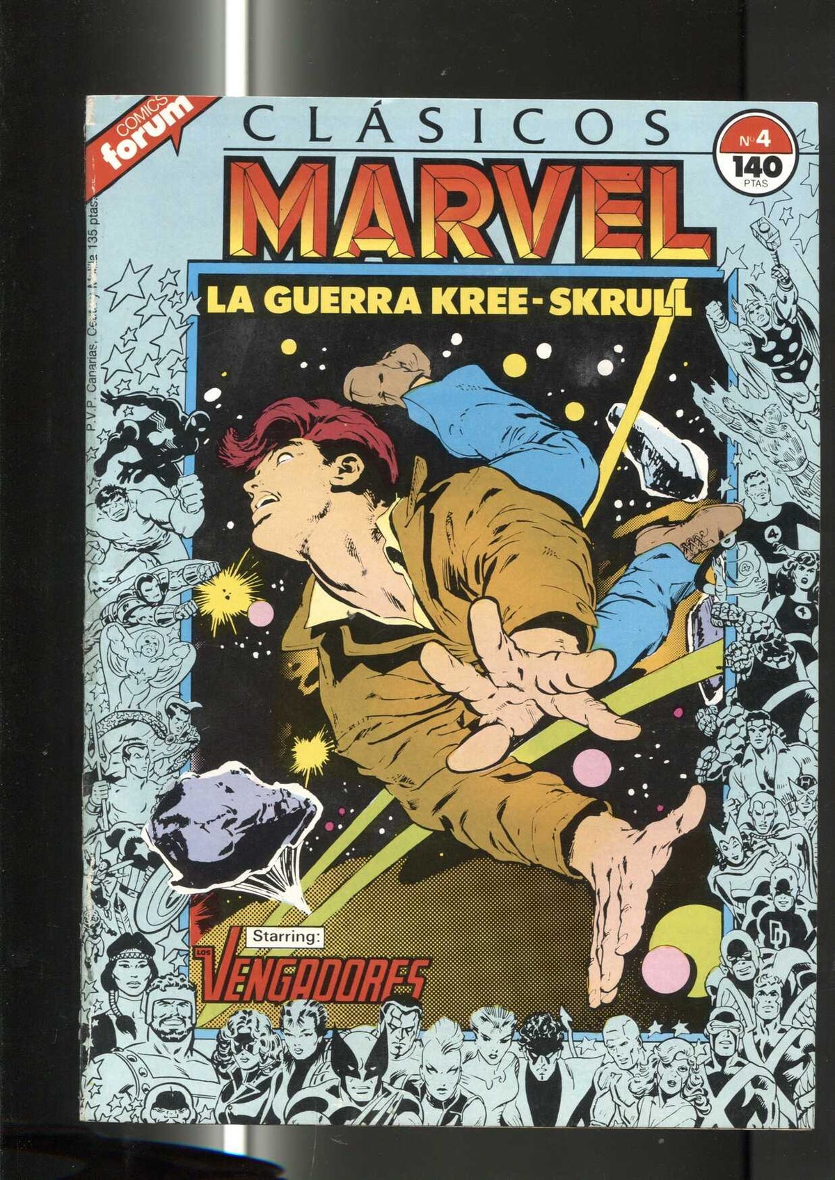 Clasicos Marvel numero 04: la guerra Kree-skrull (numerado 1 en trasera)