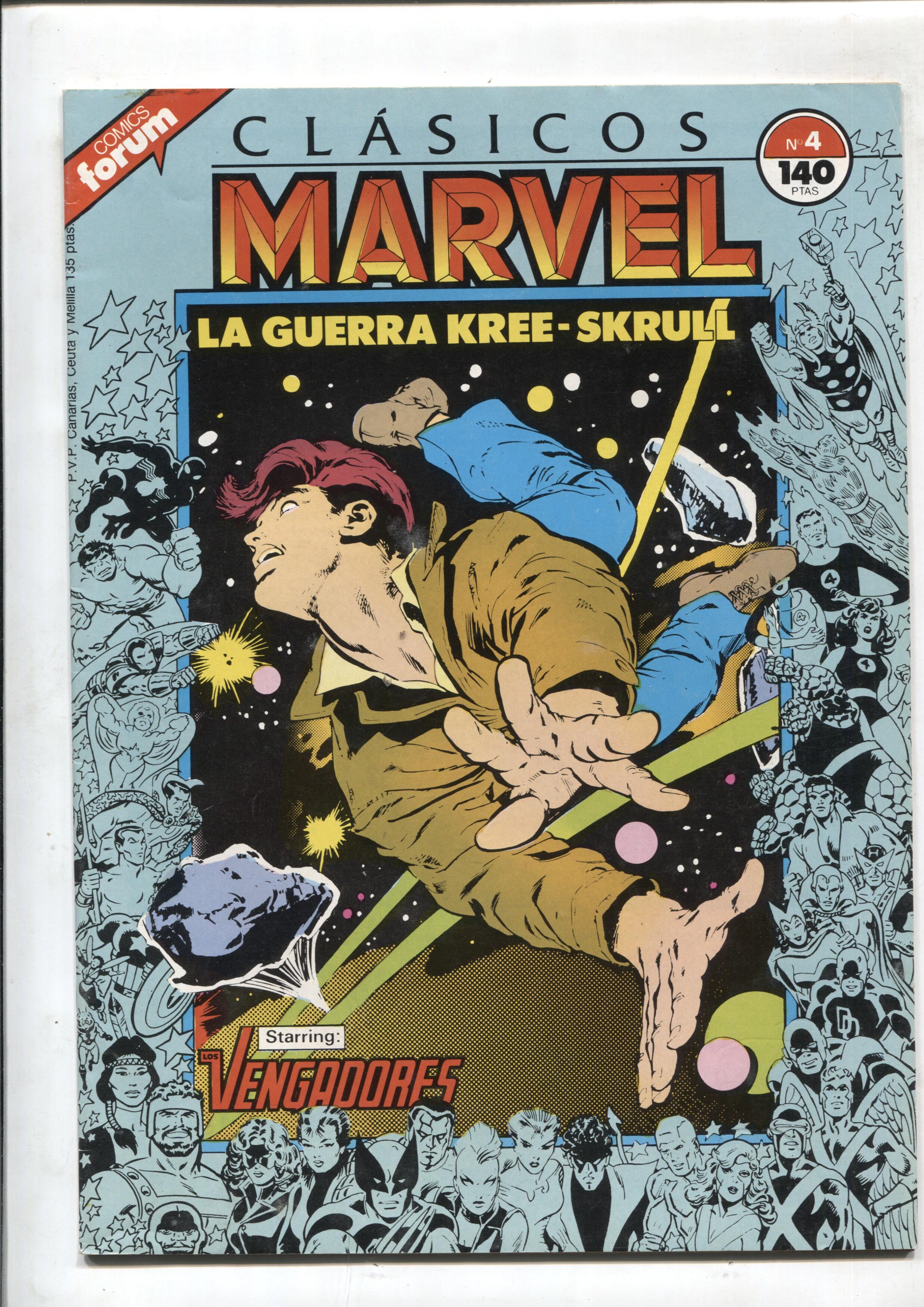 Clasicos Marvel numero 04: la guerra Kree-skrull (numerado 2 en trasera)
