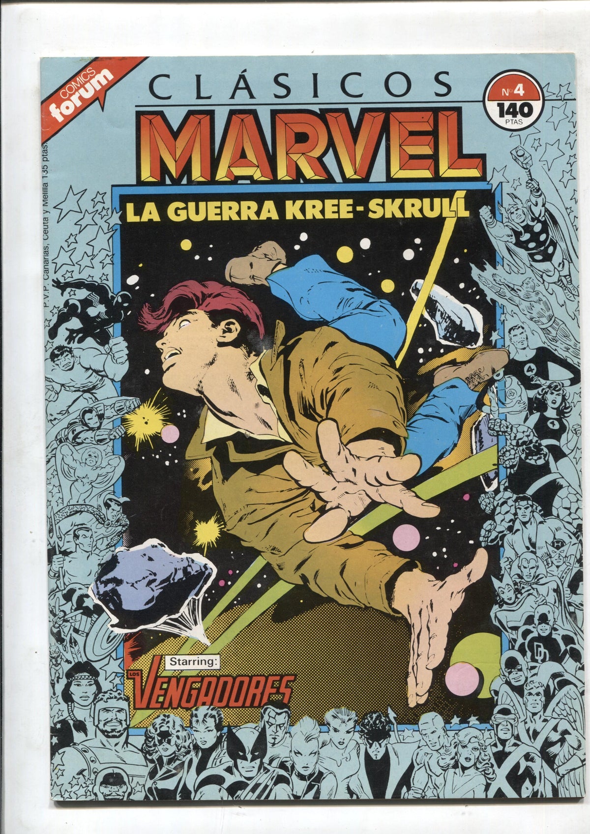 Clasicos Marvel numero 04: la guerra Kree-skrull (numerado 2 en trasera)