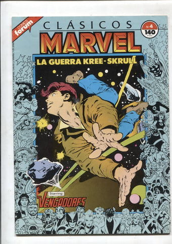 Clasicos Marvel numero 04: la guerra Kree-skrull (numerado 2 en trasera)