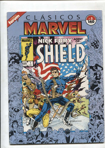 Clasicos Marvel numero 05: Nick Fura agente de Shield (numerado 1 en trasera)
