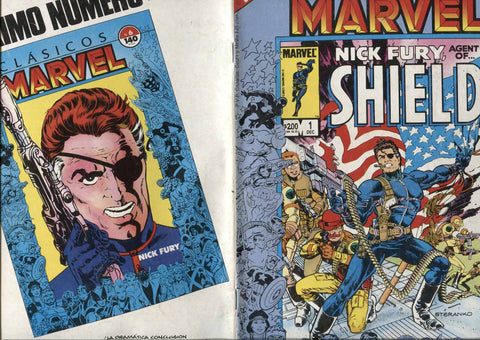 Clasicos Marvel numero 05: Nick Fura agente de Shield (numerado 3 en trasera)