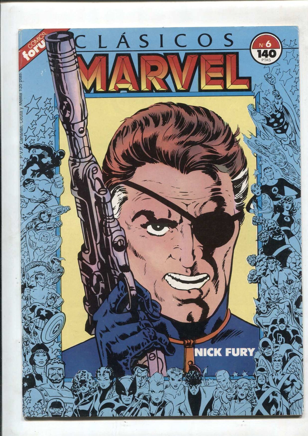 Clasicos Marvel numero 06: Nick Fura agente de Shield (numerado 1 en trasera)