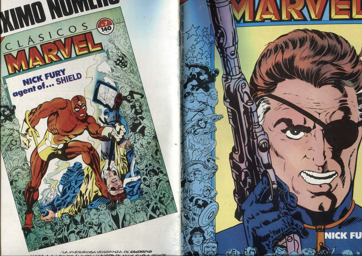 Clasicos Marvel numero 06: Nick Fura agente de Shield (numerado 2 en trasera)